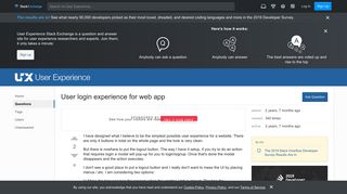 
                            11. User login experience for web app - User Experience Stack Exchange