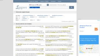 
                            3. user login failed - Traduction française – Linguee