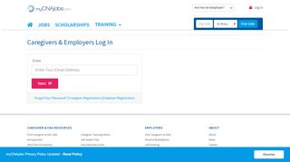 
                            12. User login form | myCNAjobs.com