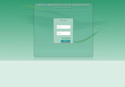 
                            2. User Login - Great Lakes Institute of Management