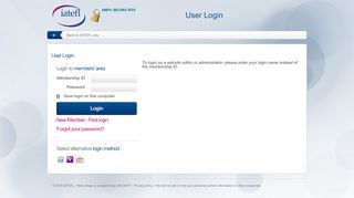 
                            6. User Login - IATEFL Secure