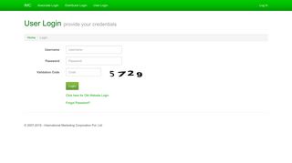 
                            2. User Login - IMC Offical Website