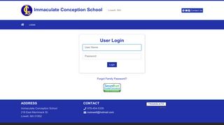 
                            8. User Login - Immaculate Conception School - Educonnect