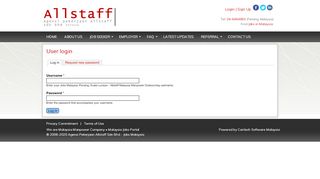 
                            3. User login | Jobs Malaysia, Penang, Kuala Lumpur - Allstaff Malaysia ...