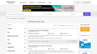 
                            8. User Login Jobs - Monster India