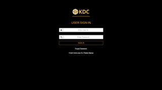 
                            13. User Login : KDC Coin