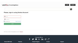 
                            13. User login - Knowledge Base - Vembu