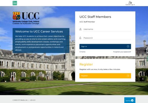 
                            13. User login - Login - UCC Career Services