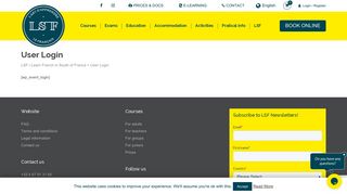 
                            7. User Login - LSF | Learn French in South of France - LSF Montpellier