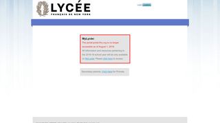 
                            6. User Login - Lycee Francais de New York