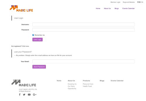 
                            3. User Login - Magiclife