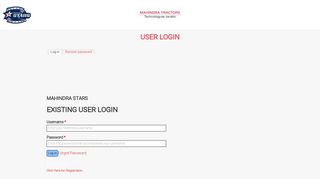 
                            7. User login | Mahindra