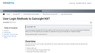 
                            3. User Login Methods to Gainsight NXT - Gainsight Inc.