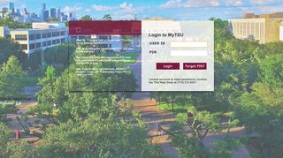 
                            2. User Login - My TSU Web - Texas Southern University