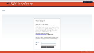 
                            6. User Login - myWallaceState - Wallace State Community College