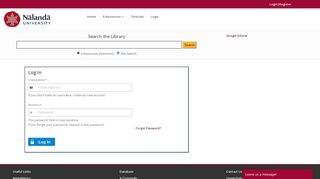 
                            12. User Login | Nalanda University