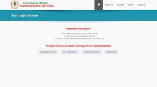 
                            7. User Login - National Mental Health Programme | Punjab