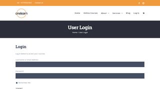 
                            5. User Login – One Learn