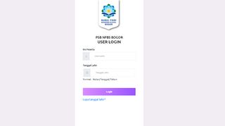 
                            5. User Login - PSB NFBS Bogor