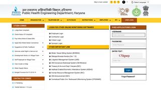 
                            3. User Login | Public Health Engineering Department, Haryana, India