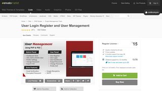 
                            4. User Login Register and User Management by ajay138 | CodeCanyon