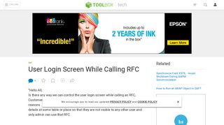 
                            12. User Login Screen While Calling RFC - IT Toolbox