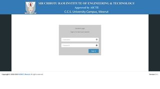 
                            2. User Login - SCRIET, Meerut