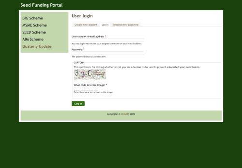 
                            12. User login | Seed Funding Portal - C-Camp