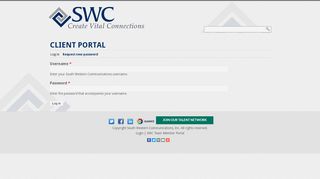 
                            9. User login | South Western Communications