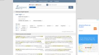 
                            5. user login - Spanish translation – Linguee