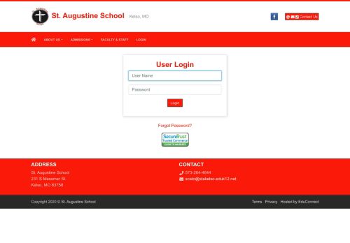 
                            7. User Login - St. Augustine School - Educonnect
