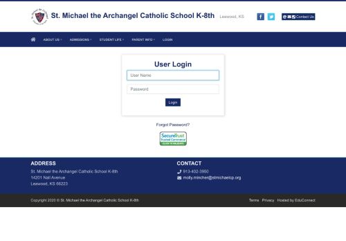 
                            5. User Login - St. Michael the Archangel Catholic School - Educonnect