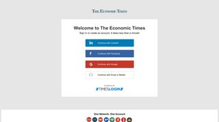 
                            5. User Login - The Economic Times