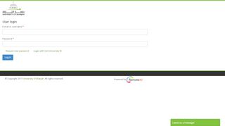 
                            8. User Login | University of Sharjah - RemoteXs