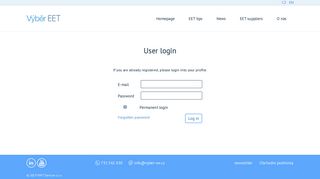 
                            7. User login | Vyber EET