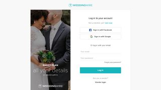 
                            10. User login - WeddingWire.com