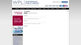 
                            11. User login | Woodbridge Public Library