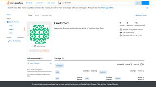 
                            6. User LuciDroid - Stack Overflow