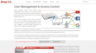 
                            6. User Management & Access Control - DrayTek