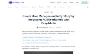 
                            11. User Management in Symfony With FOSUserBundle And EasyAdmin