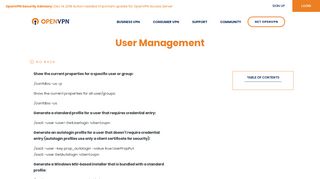 
                            2. User Management - OpenVPN