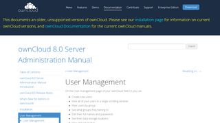 
                            6. User Management — ownCloud 8.0 Server Administration Manual 8.0 ...