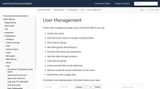 
                            9. User Management :: ownCloud Documentation