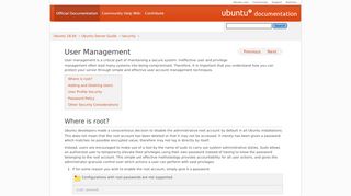 
                            4. User Management - Ubuntu Documentation