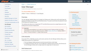 
                            4. User Manager - Version 68 Documentation - cPanel Documentation