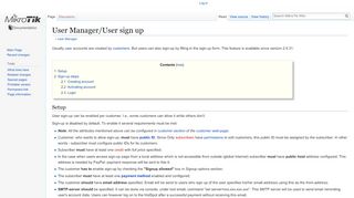 
                            4. User Manager/User sign up - MikroTik Wiki