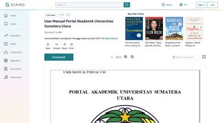 
                            8. User Manual Portal Akademik Universitas Sumatera Utara - Scribd