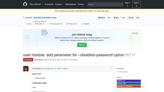
                            4. user module: add parameter for --disabled-password option · Issue ...