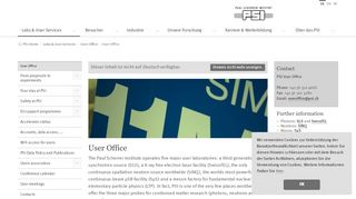 
                            2. User Office Home | Paul Scherrer Institut (PSI)