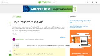 
                            6. User Password in SAP - IT Toolbox